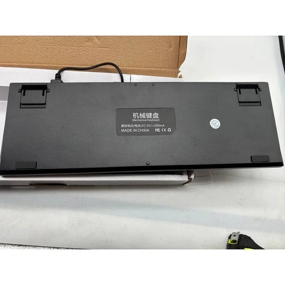 K870 Mechanical Keyboard Wireless Black Full Size USB Wired Gaming Office - Picture 5 of 6